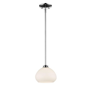 Uplands Grange - 1 Light Mini Pendant in Schoolhouse Style - 8 Inches Wide by 6.5 Inches High - 1261449