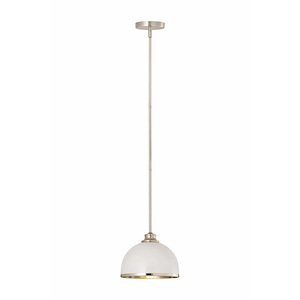Glendale Bank - 1 Light Pendant In Transitional Style-7.5 Inches Tall and 10 Inches Wide - 1262391
