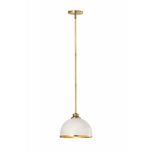 Glendale Bank - 1 Light Pendant In Transitional Style-7.5 Inches Tall and 10 Inches Wide - 1260373