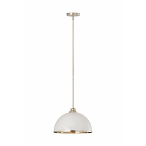 Glendale Bank - 1 Light Pendant In Transitional Style-9 Inches Tall and 14 Inches Wide - 1261088