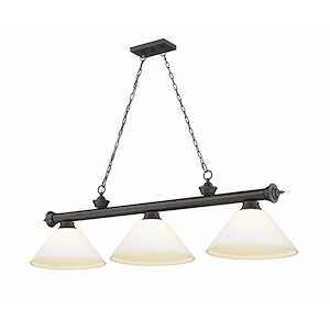 Frodingham South Road - 3 Light Billiard In Traditional and Classical Style-18.75 Inches Tall and 14 Inches Wide - 1258107