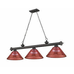 Frodingham South Road - 3 Light Billiard In Traditional and Classical Style-18.75 Inches Tall and 14 Inches Wide - 1259154
