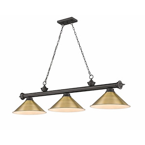 Frodingham South Road - 3 Light Billiard In Traditional and Classical Style-18.75 Inches Tall and 14 Inches Wide - 1258595