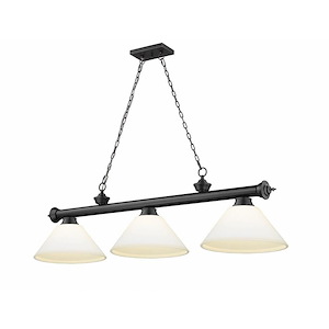 Frodingham South Road - 3 Light Billiard In Traditional and Classical Style-18.75 Inches Tall and 14 Inches Wide - 1257282