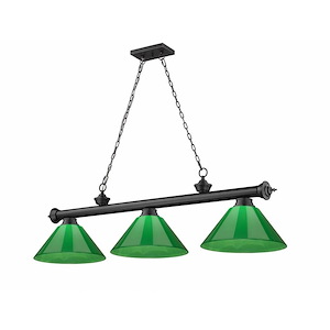 Frodingham South Road - 3 Light Billiard In Traditional and Classical Style-18.75 Inches Tall and 14 Inches Wide - 1260576