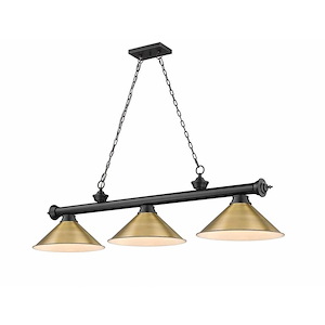 Frodingham South Road - 3 Light Billiard In Traditional and Classical Style-18.75 Inches Tall and 14 Inches Wide - 1261525