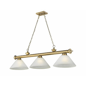 Frodingham South Road - 3 Light Billiard In Traditional and Classical Style-18.75 Inches Tall and 14 Inches Wide - 1261389