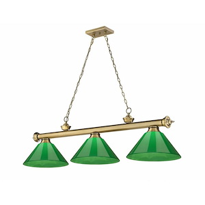 Frodingham South Road - 3 Light Billiard In Traditional and Classical Style-18.75 Inches Tall and 14 Inches Wide - 1257459