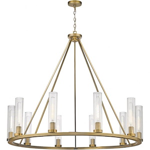 Quebec West - 10 Light Chandelier In Transitional Style-40 Inches Tall and 46 Inches Wide - 1258985