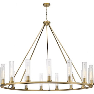 Quebec West - 15 Light Chandelier In Transitional Style-48 Inches Tall and 60 Inches Wide - 1262135