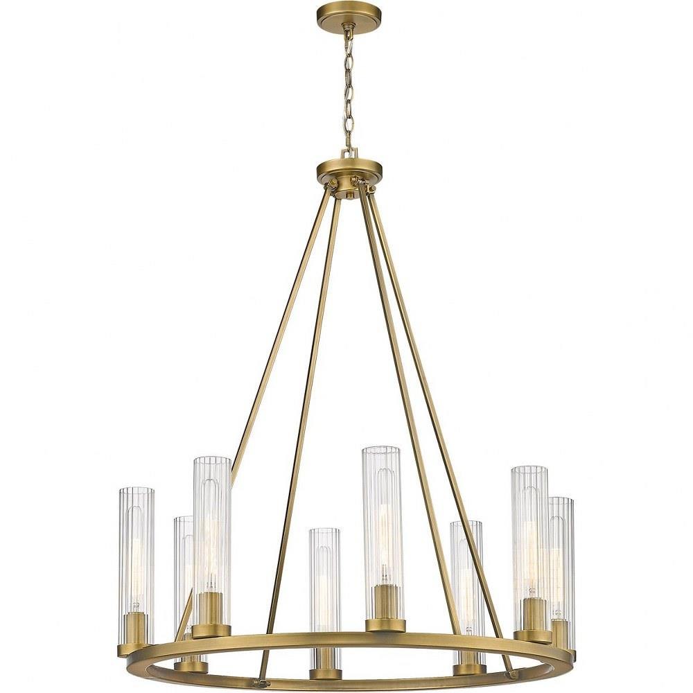 Bailey Street Home 372-BEL-4619872 Quebec West - 8 Light Chandelier In Transitional Style-40 Inches Tall and 33 Inches Wide