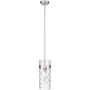Edith Acres - 1 Light Pendant In Transitional Style-15 Inches Tall and 5.5 Inches Wide - 1261252