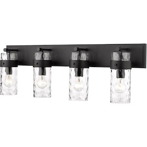 Edith Acres - 4 Light Vanity Light Fixture In Transitional Style-11.25 Inches Tall and 34 Inches Wide - 1261975