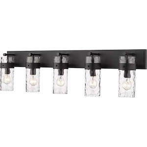 Edith Acres - 5 Light Vanity Light Fixture In Transitional Style-11.25 Inches Tall and 44 Inches Wide - 1259963