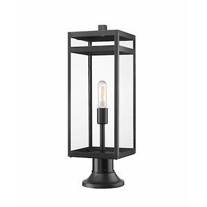 Hospital Corner - 1 Light Outdoor Pier Mount In Outdoor Style-23.5 Inches Tall and 7.5 Inches Wide - 1259155