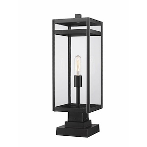 Hospital Corner - 1 Light Outdoor Pier Mount In Outdoor Style-23.5 Inches Tall and 7.5 Inches Wide - 1258904