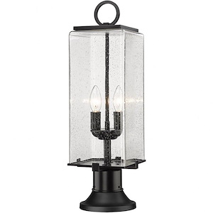 Longlands Row - 2 Light Outdoor Pier Mount In Contemporary Style-22.25 Inches Tall and 6.75 Inches Wide - 1259842