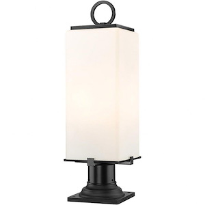 Longlands Row - 2 Light Outdoor Pier Mount In Contemporary Style-22.25 Inches Tall and 6.75 Inches Wide - 1259572