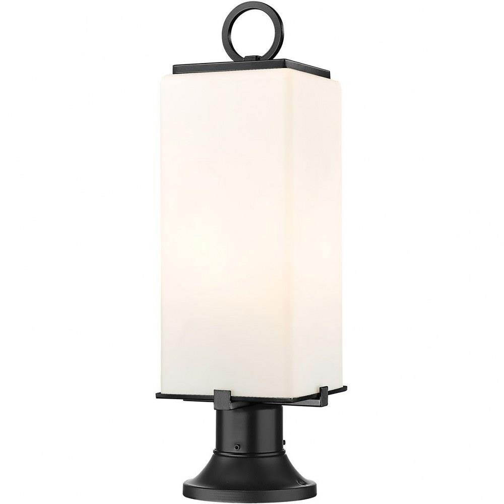 Bailey Street Home 372-BEL-4620112 Longlands Row - 2 Light Outdoor Pier Mount In Contemporary Style-22.25 Inches Tall and 6.75 Inches Wide