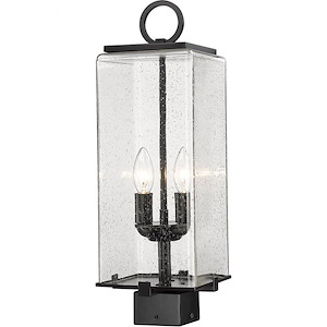 Longlands Row - 2 Light Outdoor Post Mount In Contemporary Style-20 Inches Tall and 7 Inches Wide - 1261117