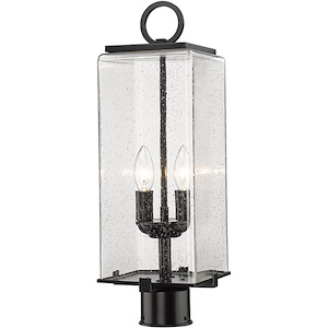 Longlands Row - 2 Light Outdoor Post Mount In Contemporary Style-20.25 Inches Tall and 7 Inches Wide - 1262552