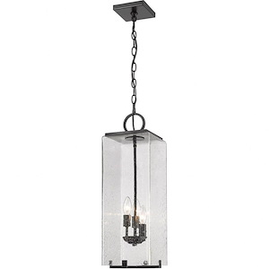 Longlands Row - 3 Light Outdoor Chain Mount Pendant In Contemporary Style-24.25 Inches Tall and 8 Inches Wide - 1262080