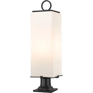 Longlands Row - 3 Light Outdoor Pier Mount In Contemporary Style-28.5 Inches Tall and 8.25 Inches Wide - 1257563