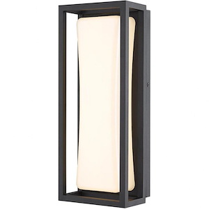 Ascot Knoll - 18W 1 LED Outdoor Wall Sconce In Sleek Style-12.5 Inches Tall and 5 Inches Wide - 1262340