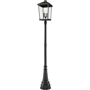 Heritage Cloisters - 4 Light Outdoor Post Mounted Fixture In Transitional Style-113.25 Inches Tall and 16 Inches Wide - 1257857