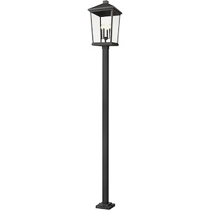 Heritage Cloisters - 4 Light Outdoor Post Mounted Fixture In Transitional Style-124.5 Inches Tall and 16 Inches Wide - 1259350