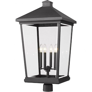 Heritage Cloisters - 4 Light Outdoor Post Mounted Fixture In Transitional Style-31 Inches Tall and 16 Inches Wide