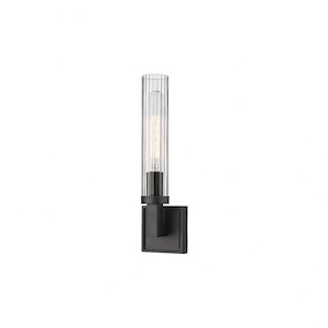 Quebec West - 1 Light Wall Sconce In Transitional Style-16.75 Inches Tall and 3.75 Inches Wide - 1262668