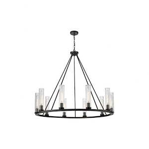 Quebec West - 10 Light Chandelier In Transitional Style-40 Inches Tall and 46 Inches Wide - 1260305
