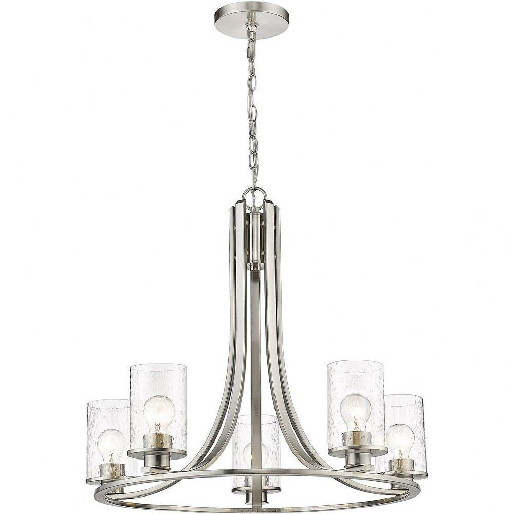 Bailey Street Home 372-BEL-1113026 Beaufort Las - 5 Light Chandelier In Transitional Style-24 Inches Tall and 27 Inches Wide