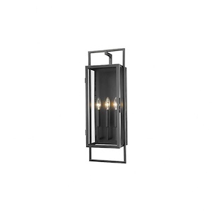 Abbotts Boulevard - 3 Light Outdoor Wall Sconce In Outdoor Style-26.5 Inches Tall and 9 Inches Wide