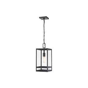 Hospital Corner - 1 Light Outdoor Chain Mount Hanging Lantern In Outdoor Style-16 Inches Tall and 7.5 Inches Wide