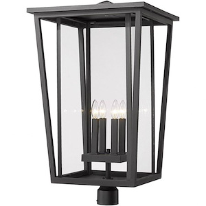 Ashton Woodlands - 4 Light Outdoor Post Mounted Fixture In Craftsman Style-30.75 Inches Tall and 18 Inches Wide - 1260592