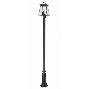 Windham Place - 4 Light Outdoor Post Mount Light In Craftsman Style-116.5 Inches Tall and 12.5 Inches Wide
