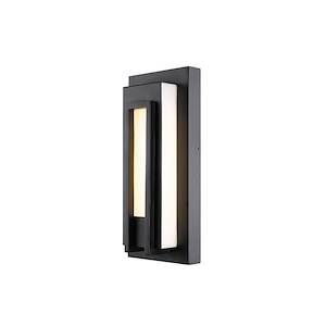 Caledonia Brow - 12W 1 LED Outdoor Wall Sconce In Modern Style-12.5 Inches Tall and 5.5 Inches Wide