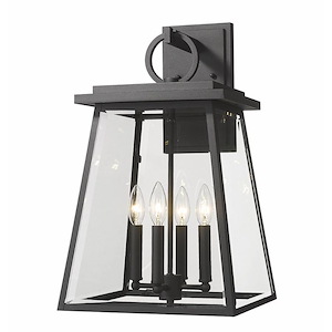 Windham Place - 4 Light Outdoor Wall Sconce In Craftsman Style-21 Inches Tall and 12.5 Inches Wide