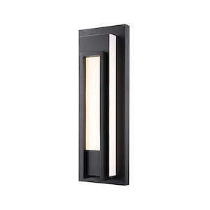 Caledonia Brow - 18W 1 LED Outdoor Wall Sconce In Modern Style-20.25 Inches Tall and 7 Inches Wide