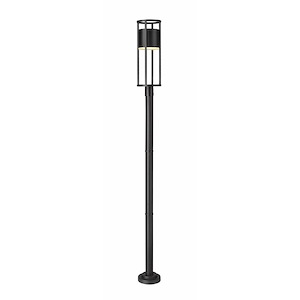 Garrick Glas - 11W 1 LED Outdoor Post Mount Light In Modern Style-101.51 Inches Tall and 9.25 Inches Wide - 1287254