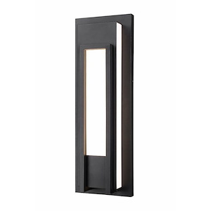 Caledonia Brow - 23W 1 LED Outdoor Wall Sconce In Modern Style-24 Inches Tall and 8 Inches Wide