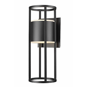 Garrick Glas - 22W 2 LED Outdoor Wall Sconce In Modern Style-24 Inches Tall and 9.25 Inches Wide - 1287269