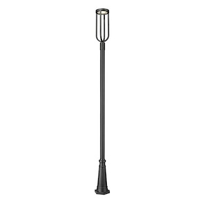 Monument Hollow - 16W 1 LED Outdoor Post Mount In Industrial Style-117.75 Inches Tall and 10 Inches Wide - 1327549