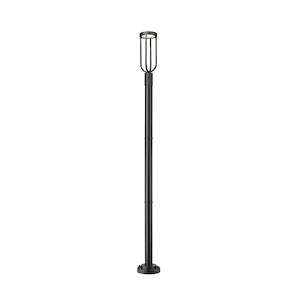 Monument Hollow - 12W 1 LED Outdoor Post Mount In Industrial Style-91.75 Inches Tall and 9 Inches Wide