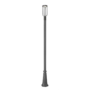 Monument Hollow - 12W 1 LED Outdoor Post Mount In Industrial Style-112.5 Inches Tall and 10 Inches Wide - 1327560