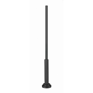 Accessory - Outdoor Post with Hardware In Contemporary Style-96 Inches Tall and 12 Inches Wide