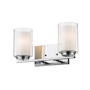 Browns Maltings - 2 Light Vanity Light in Metropolitan Style - 15 Inches Wide by 7.75 Inches High - 1259245