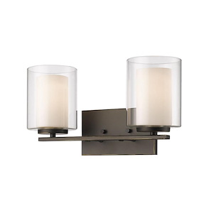 Browns Maltings - 2 Light Vanity Light in Metropolitan Style - 15 Inches Wide by 7.75 Inches High - 1258911
